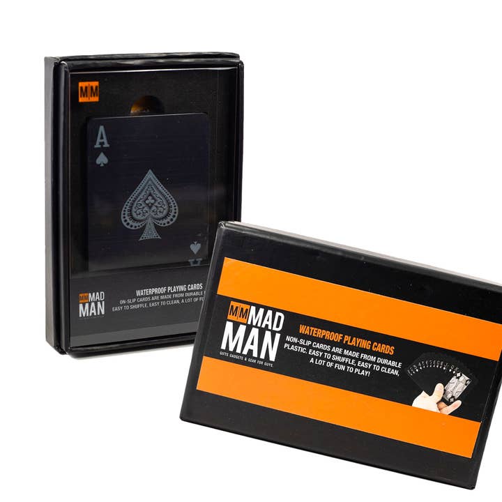 Mad Man - Wholesale Playing Cards - Men's Black Edition Waterproof Card Deck7