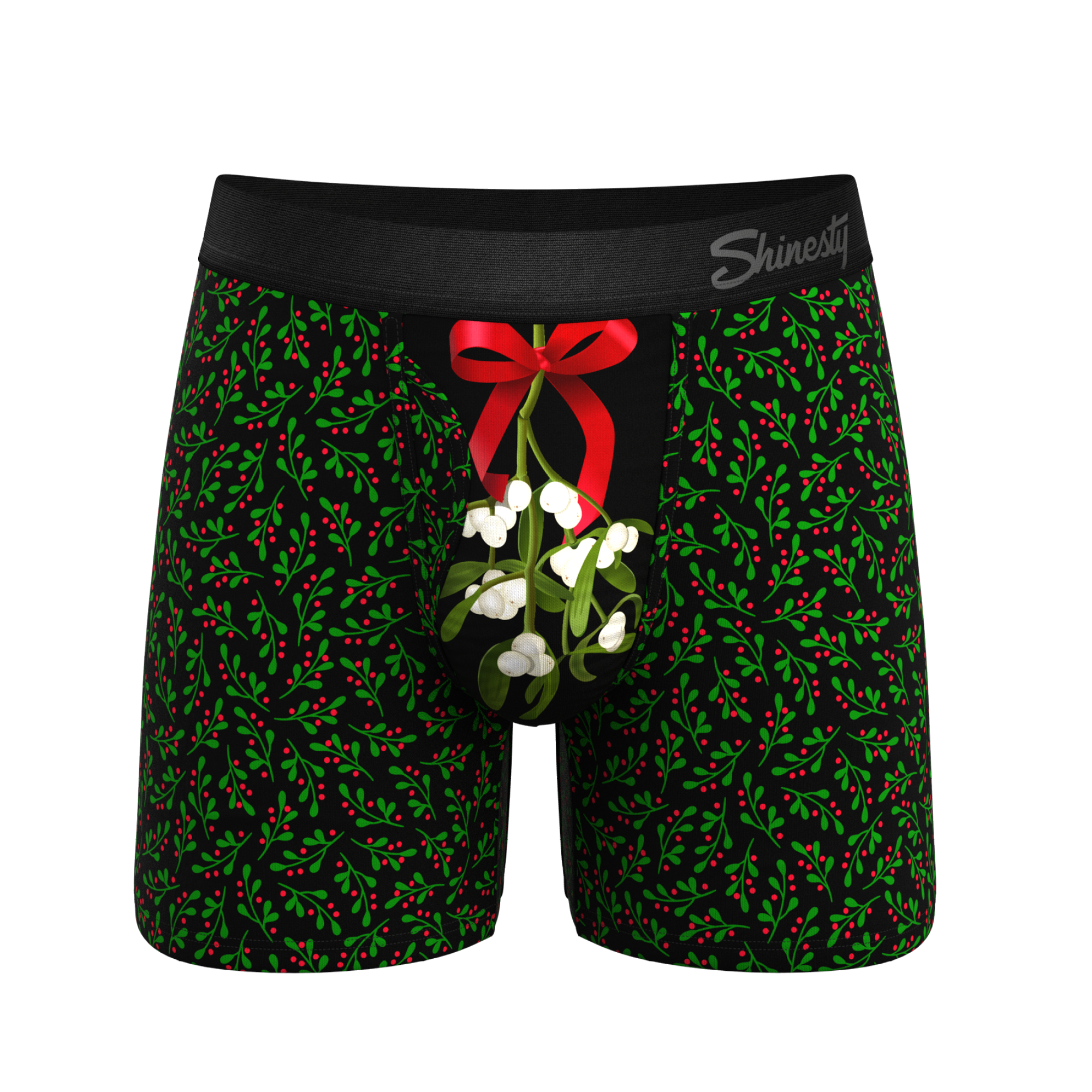 Shinesty, Inc – Großhandel Unterwäsche – Herren – Der Kiss Me There | Mistletoe Ball Hammock® Pouch Unterwäsche mit Eingriff0