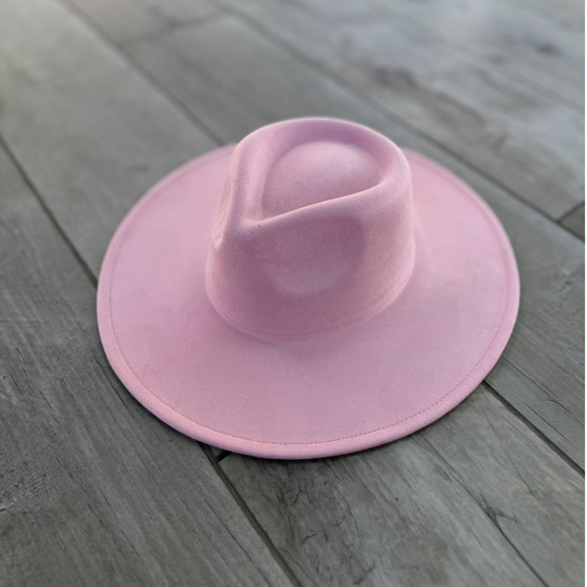 Queens INC - Wholesale Fedora - Women's - 🤎 Vegan Suede Wide Brim Rancher Hat – Unisex, 4" Flat Brim9