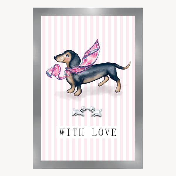 Teckel | Kleine Schoonheden | Met Liefde Kaart | Binnenkant Leeg voor wholesale door Marina B