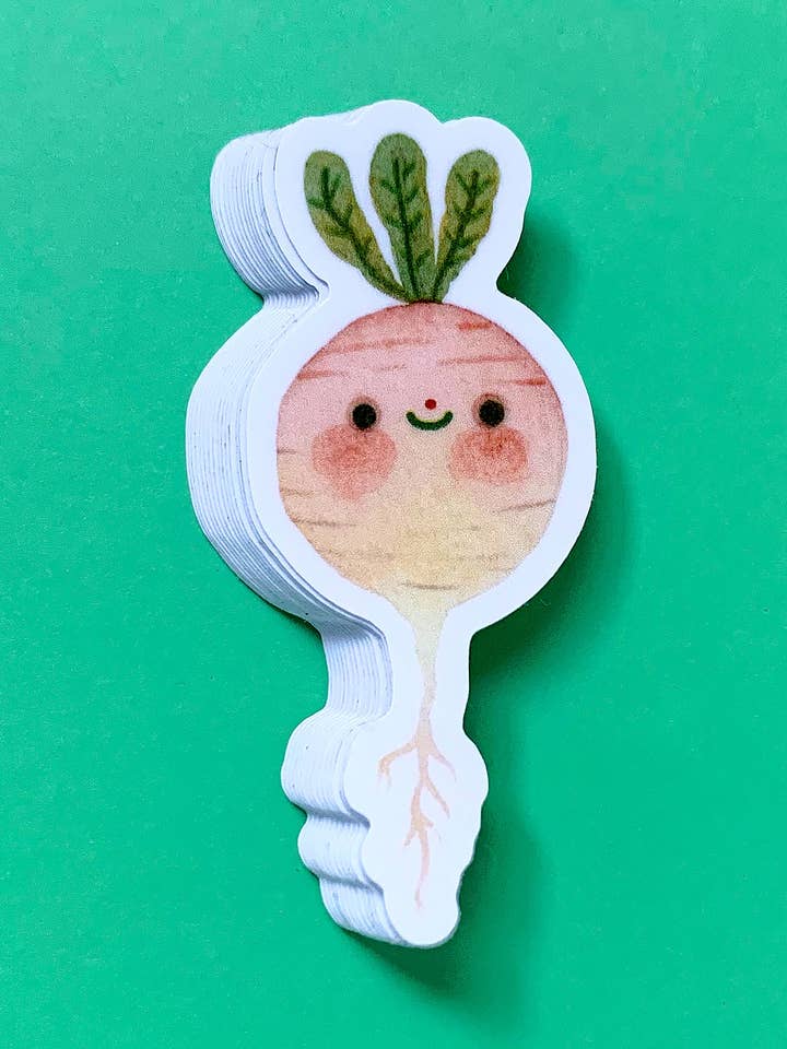 Radish - Vinyl Sticker for wholesale by Hannakin