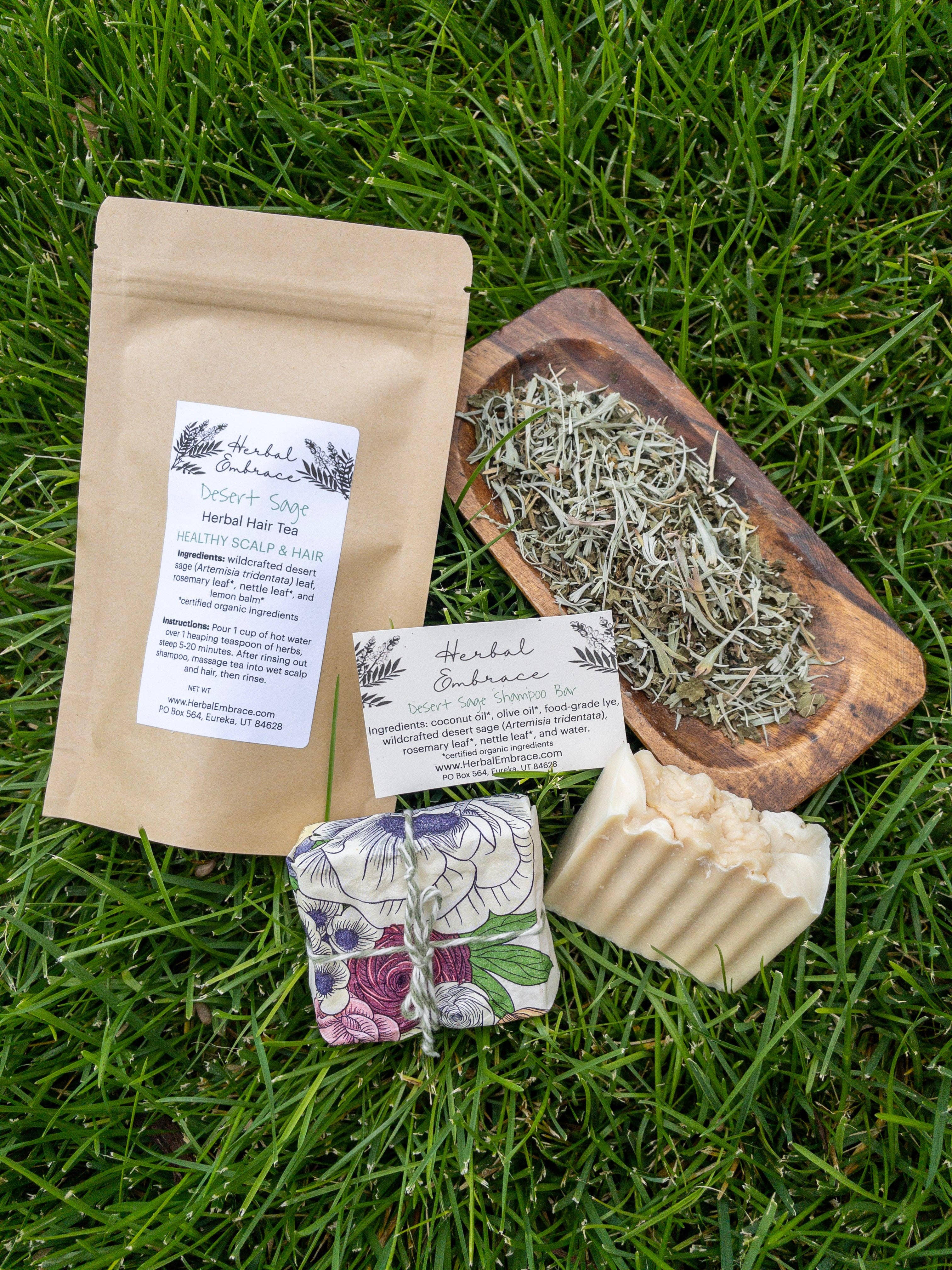 Herbal Embrace - Wholesale Scalp/Hair Treatment - Desert Sage Scalp Care Herbal Hair Tea2