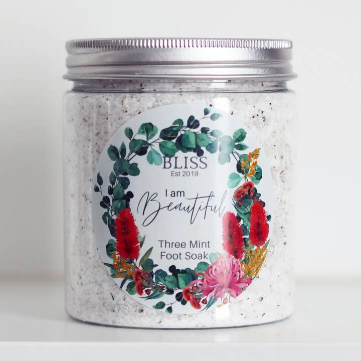 Three Mint Foot Soak - I am Beautiful for wholesale by BLISS by Waddell & Co