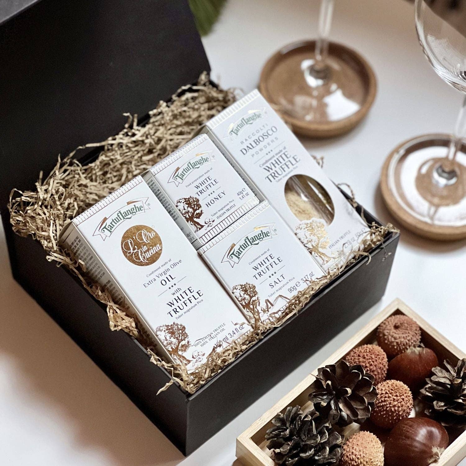 TartufLanghe - Vente Coffrets cadeaux - Le kit gastronomique ultime à la truffe blanche4