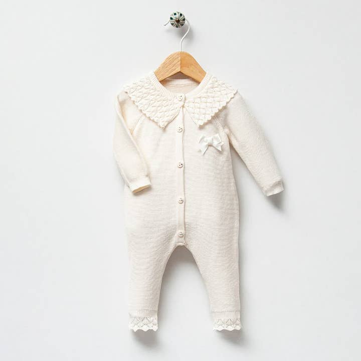 Nipperland – wholesale Clothing set – Baby – Knit Newborn Girl Coming Home Outfit: Organic Cotton Layette