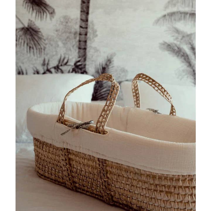Manufacture des bébés français - Wholesale Bassinet - Baby - Ecru Moses Basket