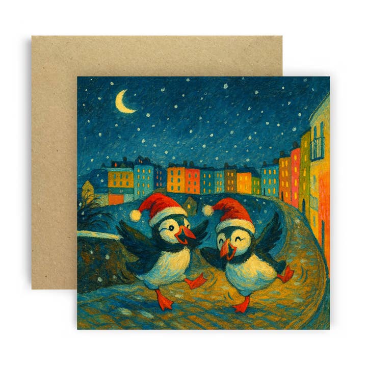 Tenby Christmas Dance Card for wholesale by Huxters
