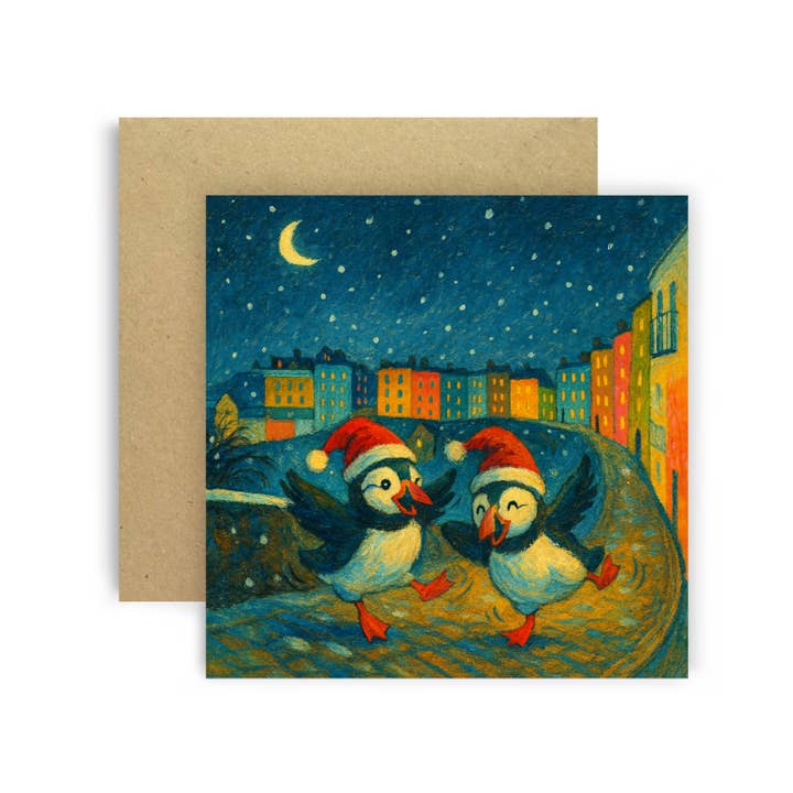 Tenby Christmas Dance Card for wholesale by Huxters