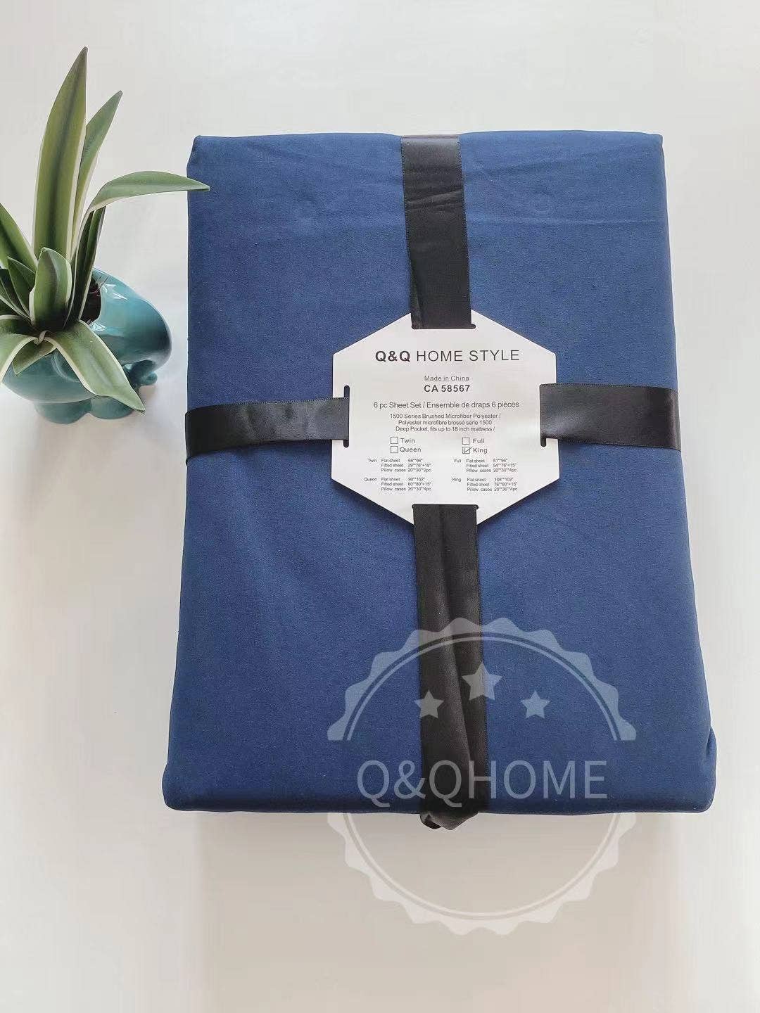 Q&Q HOME - Wholesale Sheet Set - QQ-HOME 6 Pieces Super Soft Microfiber Sheet Set6