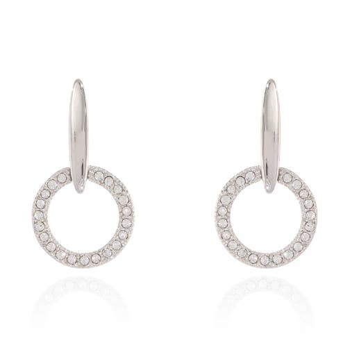 Orecchini pendenti Cachet Lara placcati in rodio per la vendita all'ingrosso da parte di Cachet London