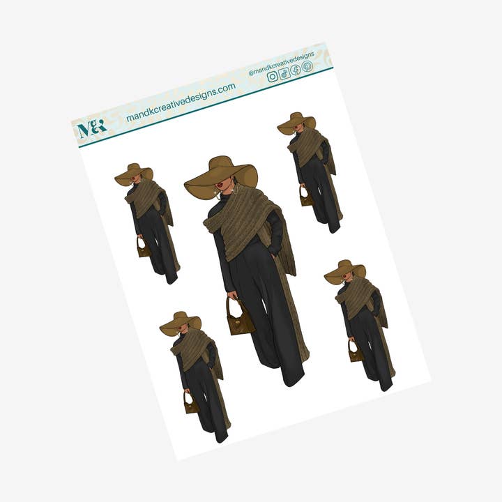 Pegatinas planificador afrocéntrico Vol.193 para venta al por mayor de M&K Creative Designs