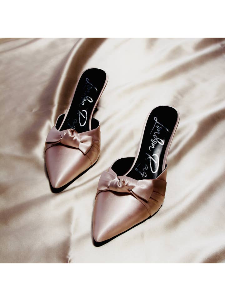 Rag Company - Wholesale High heels – Women’s - Queenie Satin High Heeled Mule Sandals18