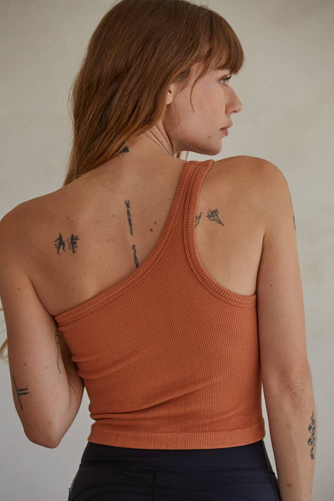 By Together - Wholesale Knit Top - Women's - S1093N | High Quality Seamless One Shoulder Ribbed Top15