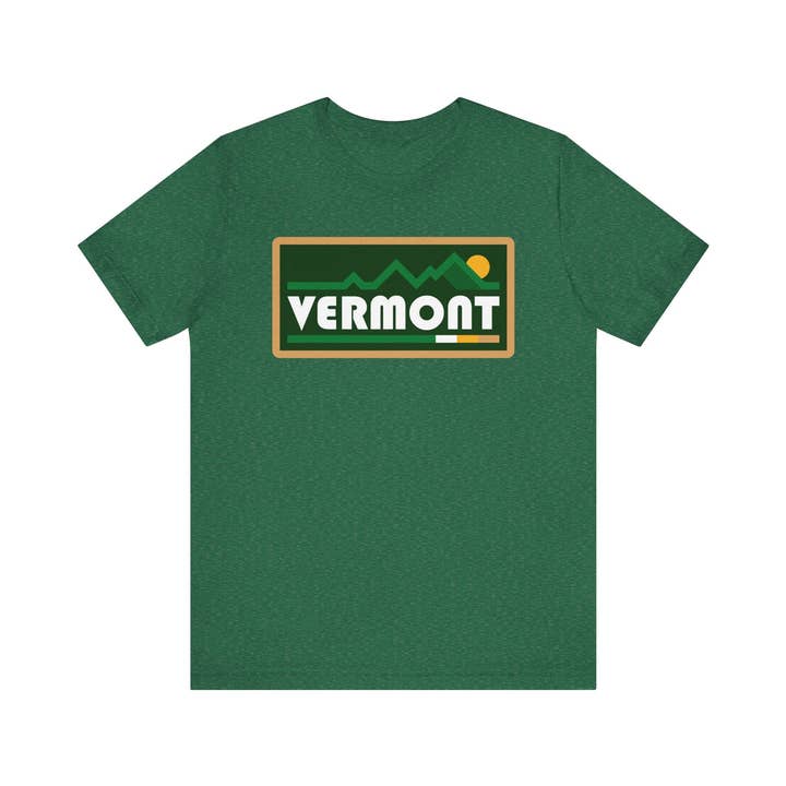 Vermont T Shirt - Retro Graphic Vermont Tee for wholesale by Hey Mountains