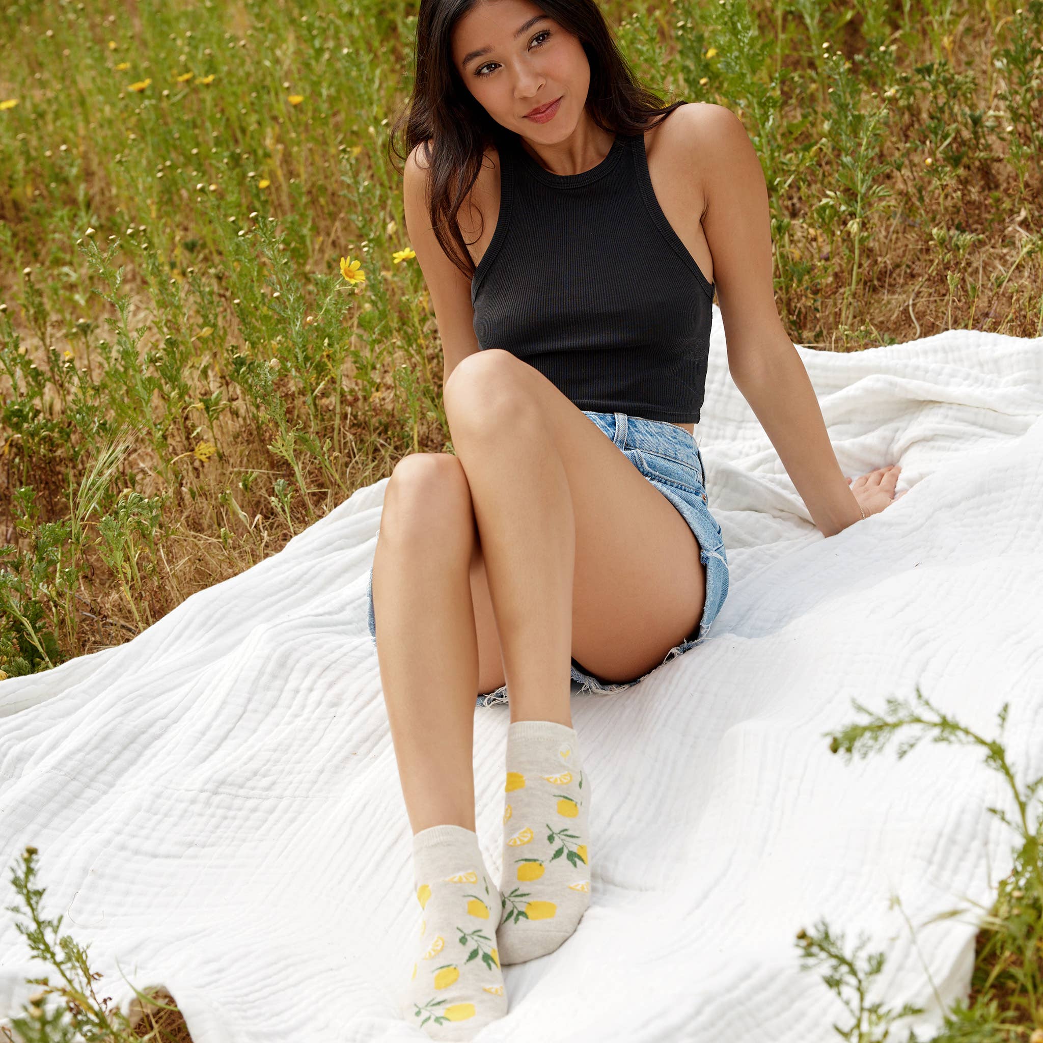 Conscious Step - Wholesale Socks - Unisex - Ankle Socks that Plant Trees (Beige Lemons)5