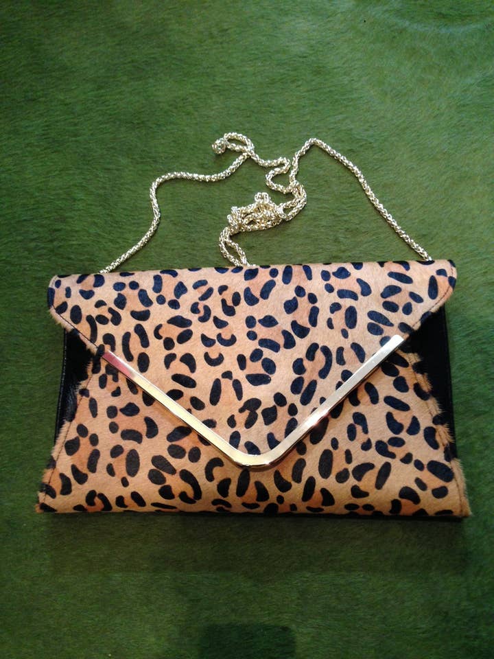 Hoss Cowhide /Leather Large Clutch for wholesale by HOSS