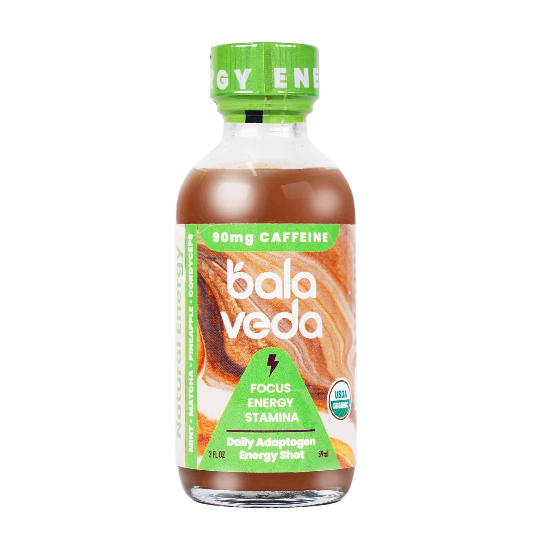 Balaveda - Vente Boisson sportive et énergisante - Tropic Rush - Shot énergétique au matcha à l'ananas - 2 oz0