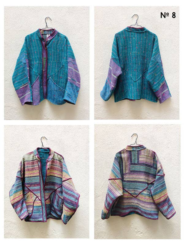 Indigo Collection - Wholesale Jacket - Women's - VINTAGE KANTHA JACKETS7