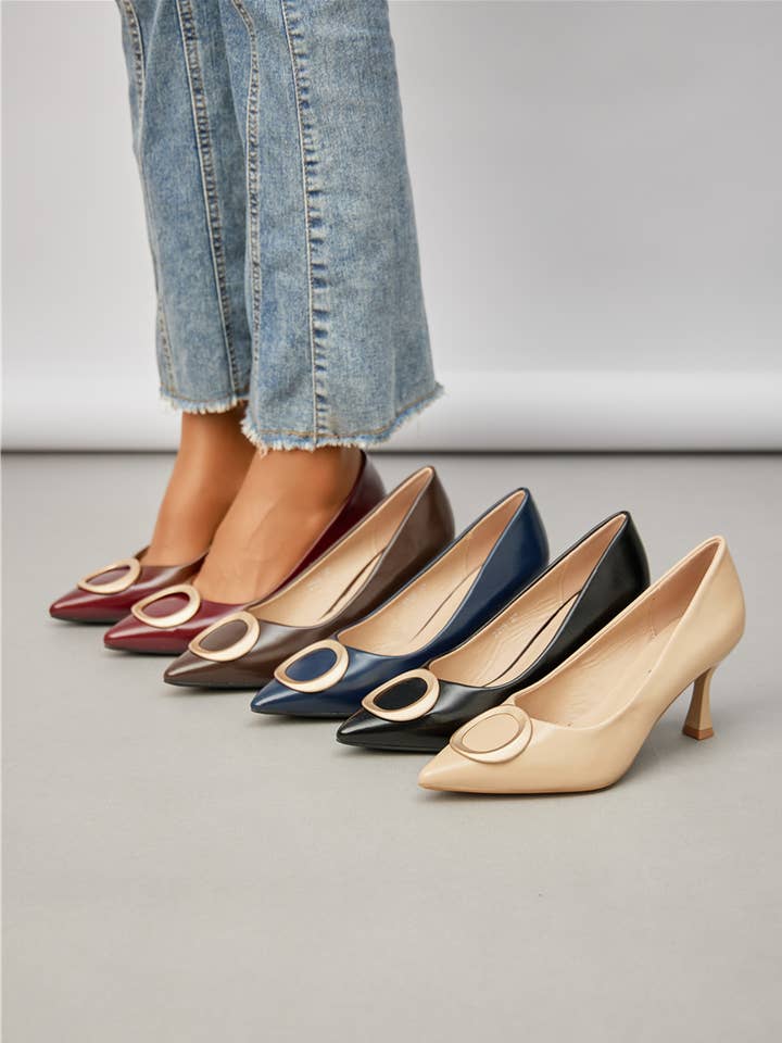 Décolleté a spillo in similpelle - 7009 per la vendita all'ingrosso da parte di BELLE WOMEN | SUPER MODE