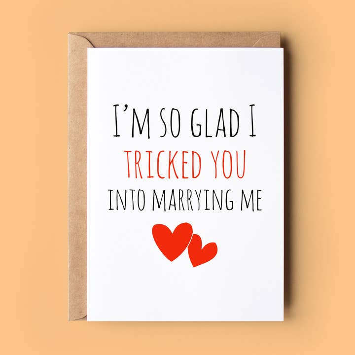 Jag är så glad att jag lurade dig. för wholesale av Wonky Cards