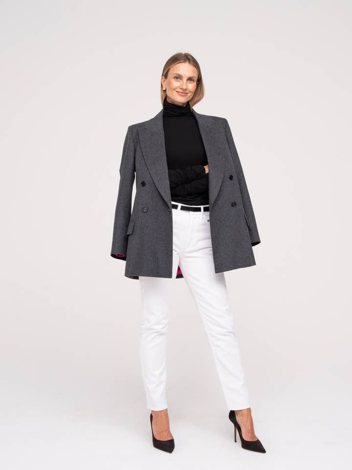 Blazer 'KATHARINE' | premium quality wool mix for wholesale by CAPSULE by AgnÄ— GilytÄ—