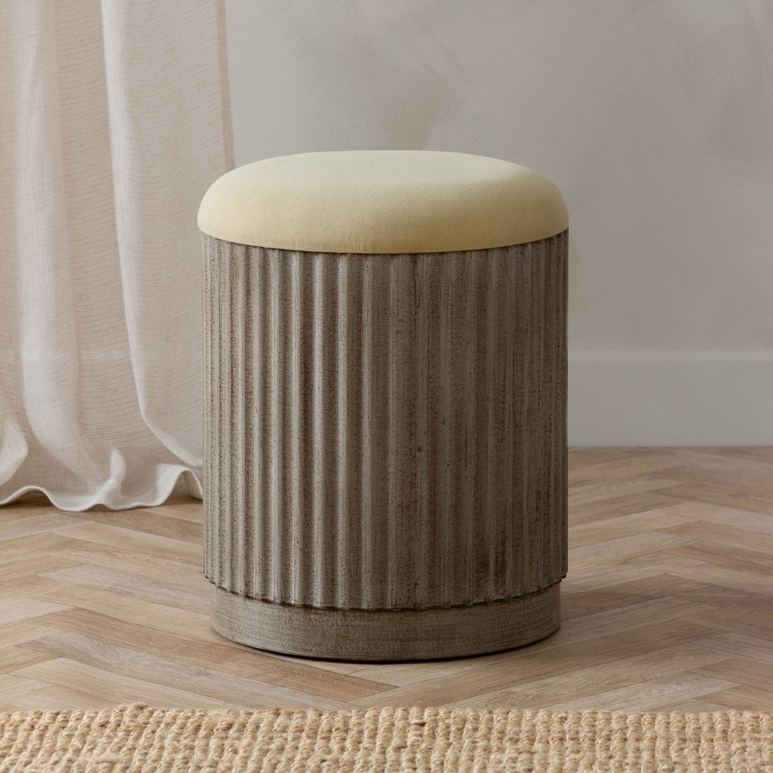 Hadden Storage Footstool Eucalyptus for wholesale on Faire1