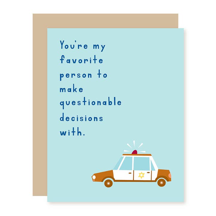 A Smyth Co - Wholesale Friendship Card - Police Friendship Card