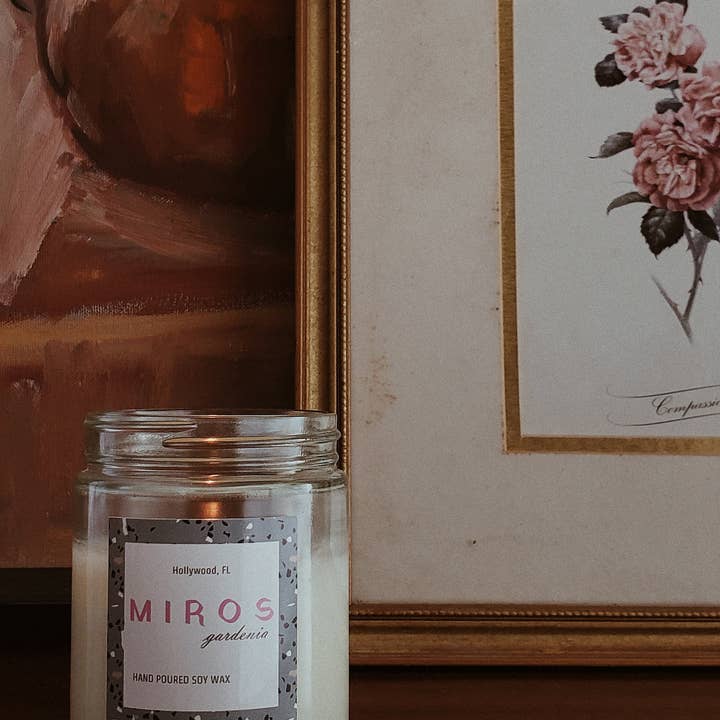 Miros - Wholesale Jar/Filled Candle - Gardenia - Hand Poured Soy Wax Candle - Non Toxic2
