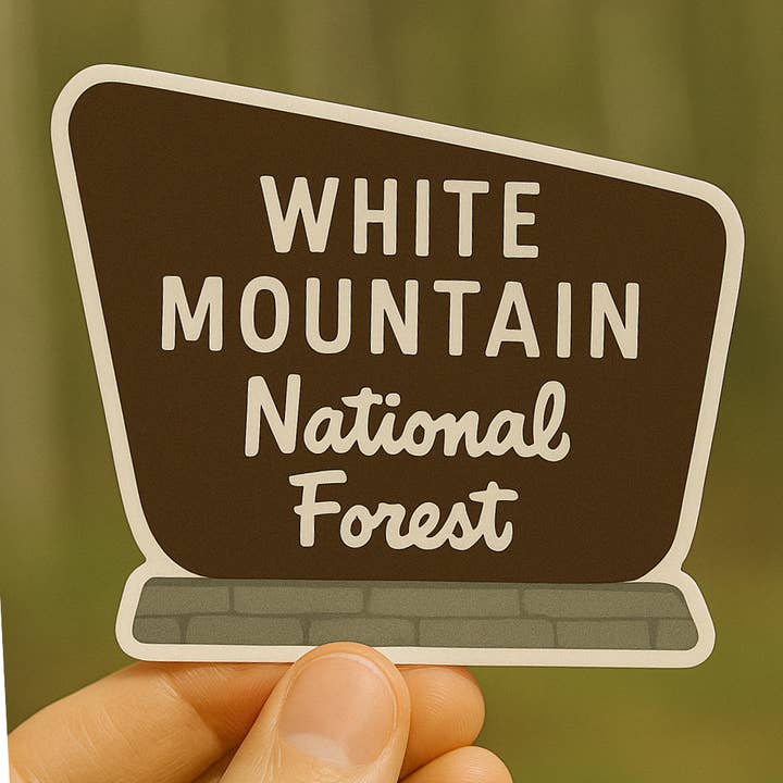 White Mountain National Forest Sign Sticker for wholesale by Nahamsha Gifts