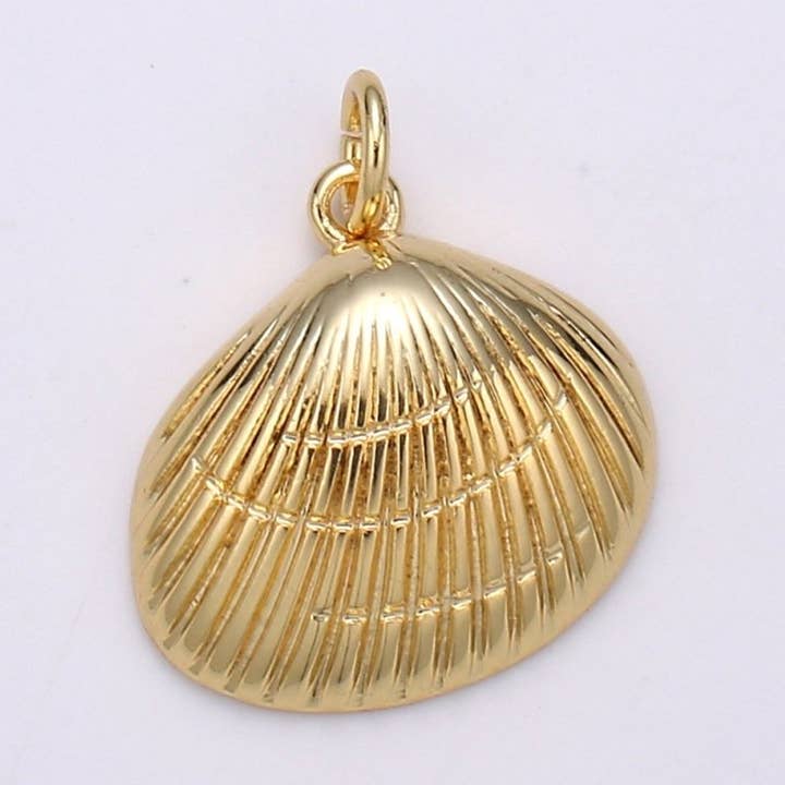 Gold Filled Shell Charm D-788 for wholesale by Aim Eternal