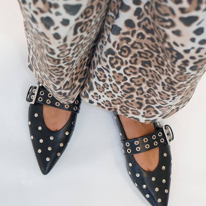 Black studded ballerina and other Purchase Wholesale calzature. Free Returns & Net 60 Terms on Faire trending on Faire.