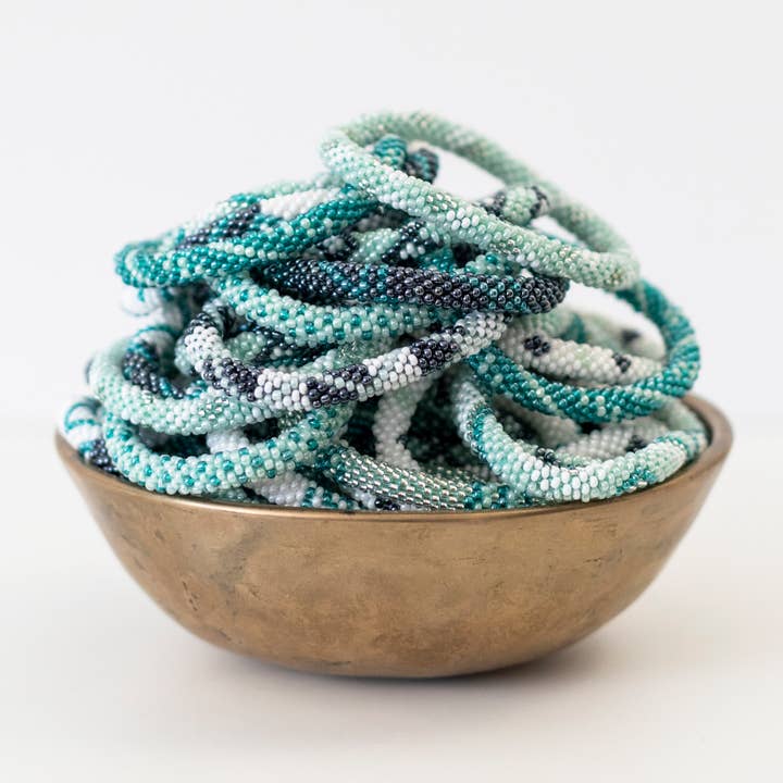 Aid Through Trade - Wholesale Jewelry Set - The Original Roll-On® Bracelet Mint Chip- Set of 12