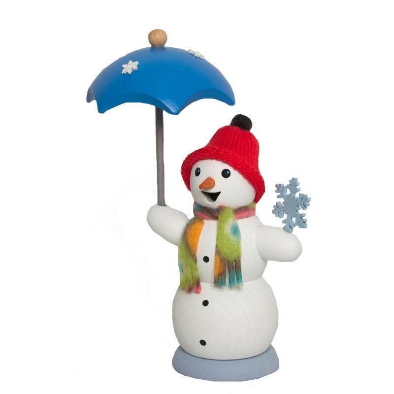 Marketplace24 - Wholesale Incense Holder - Incense Smoker Snowwoman with Umbrella1