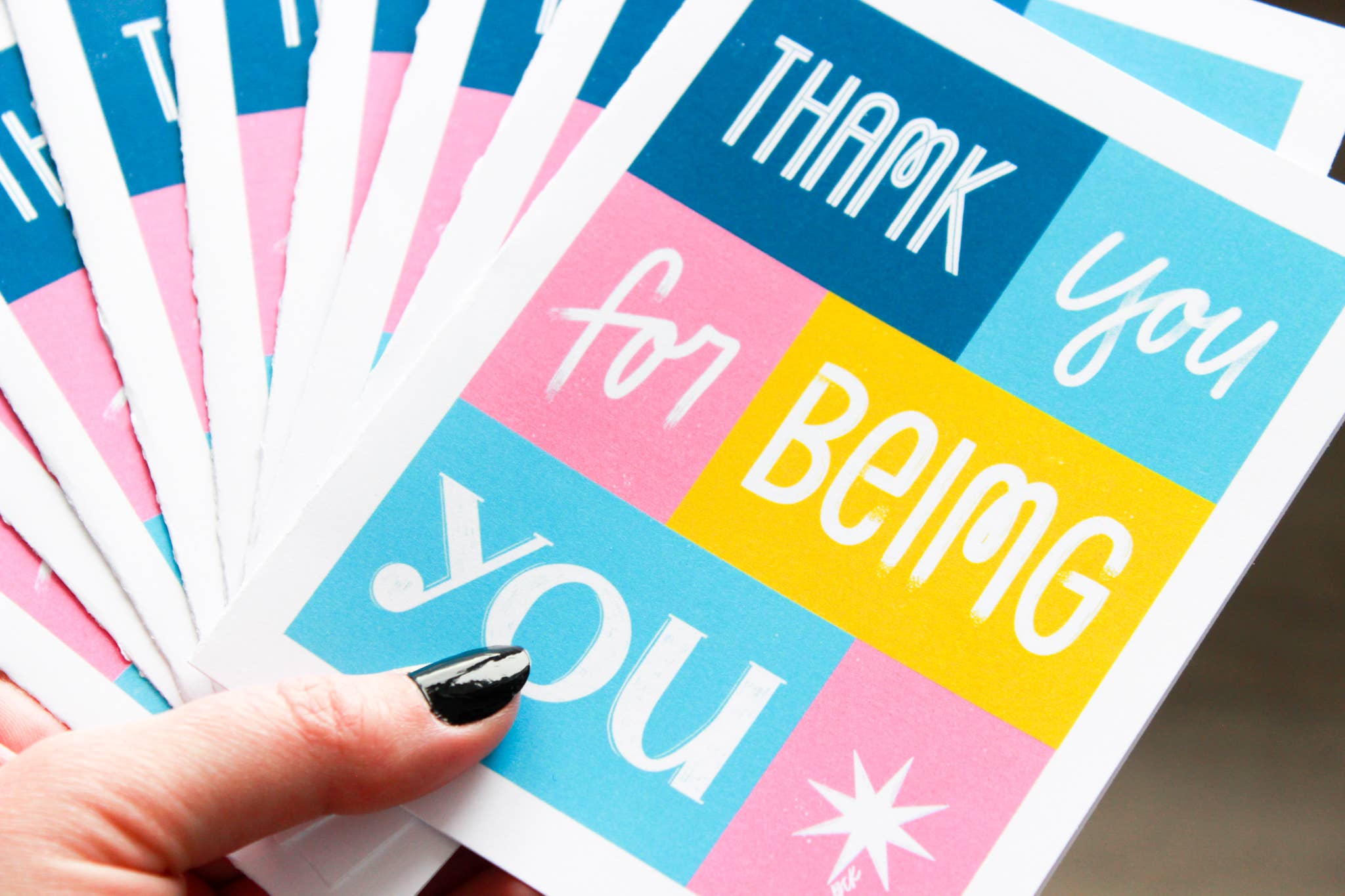 Betina C Koche - Wholesale Thank You Card - Greeting Card Thank You For Being You2