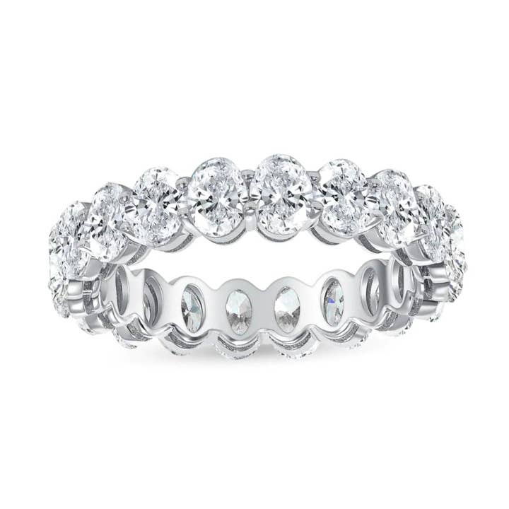 Eternity Band Ring | Oval Cut 2ct LAB Diamond for wholesale by Meira T