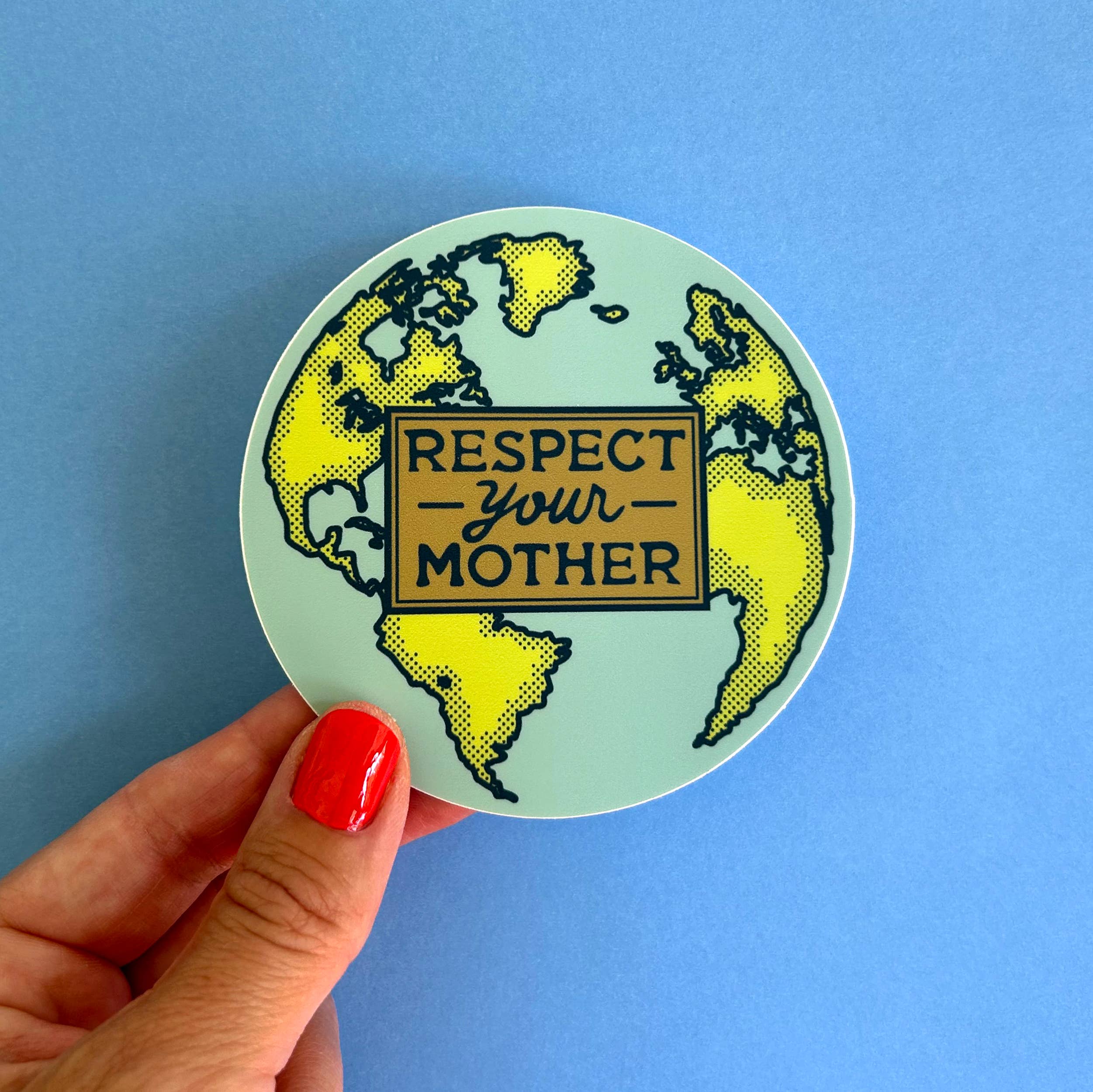 Fresh Fish - Wholesale Sticker - Respect Your Mother Earth Environmentalism Bumper Sticker5