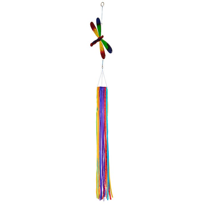 In the Breeze, LLC. - Wholesale Outdoor Ornament/Decor - Dragonfly & Ribbon Windsock