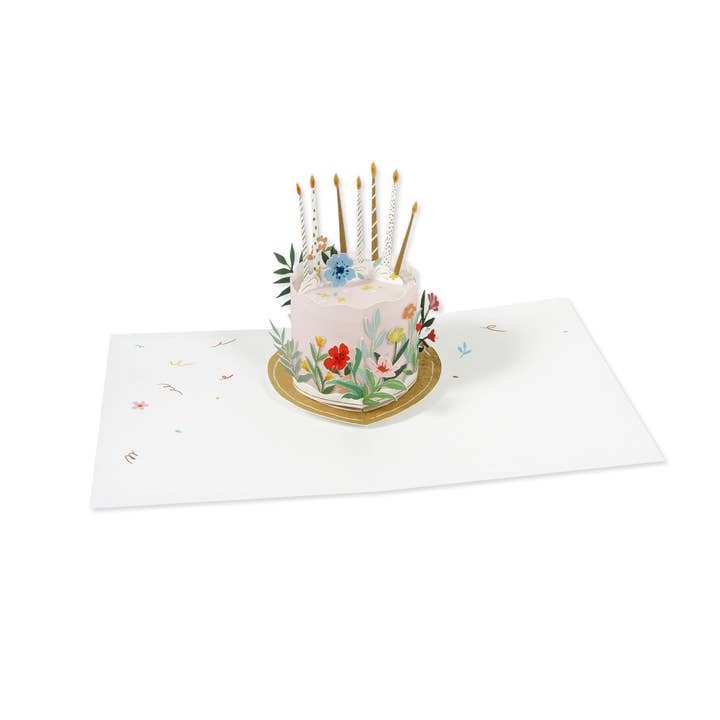 Pop-Up Birthday Card- Cake with Candles for wholesale by UWP Luxe