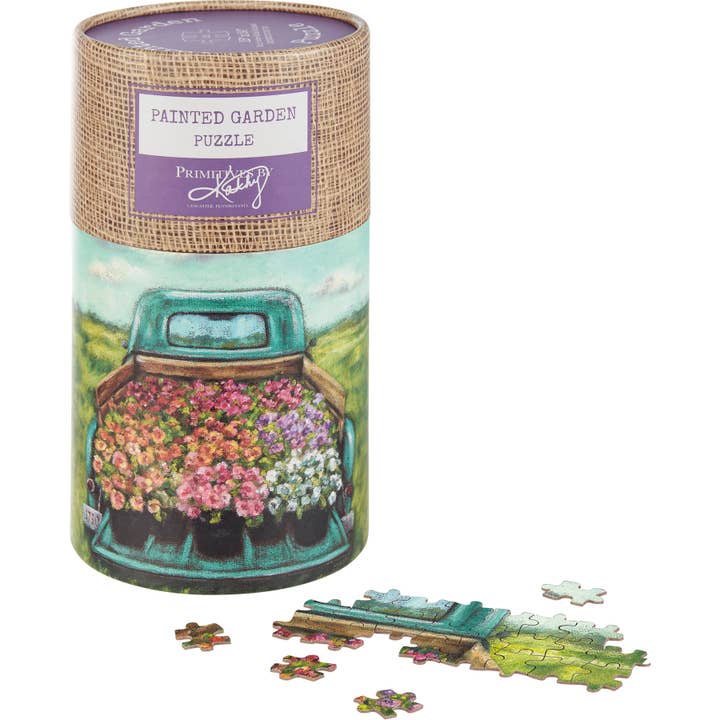 Truck Bed Flowers Puzzle for wholesale by Primitives by Kathy