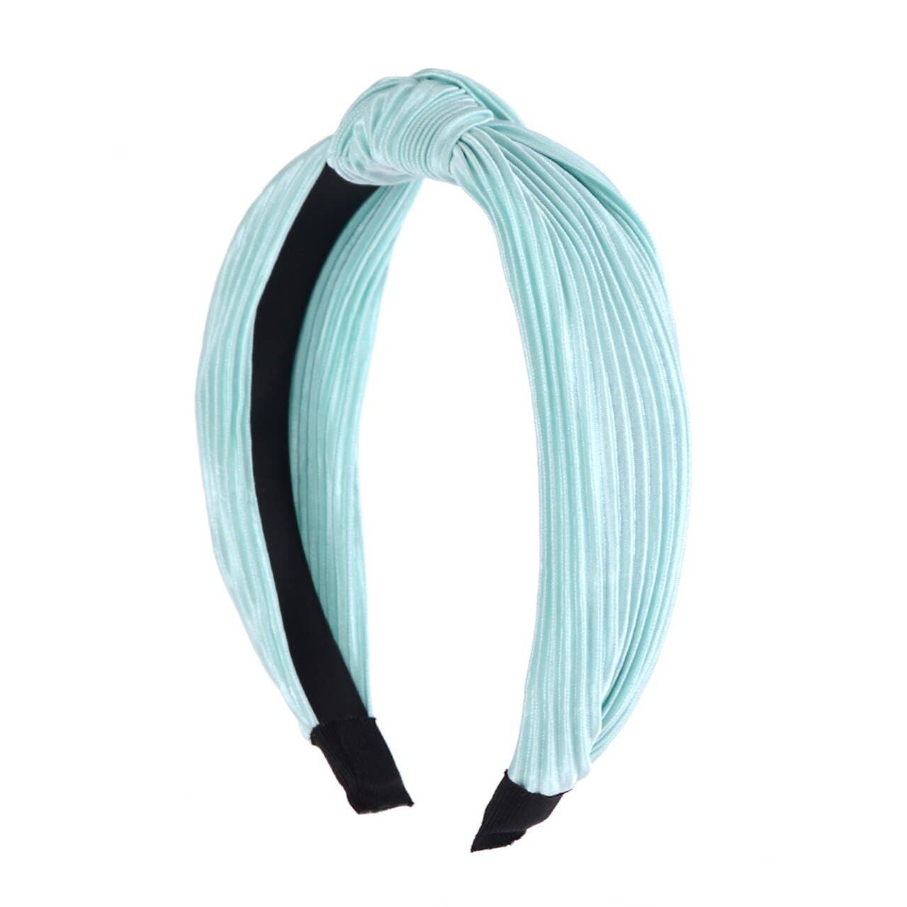 Selini New York - Wholesale Fashion Headband - Women's - Pleated Solid "C" Shaped Head Band5