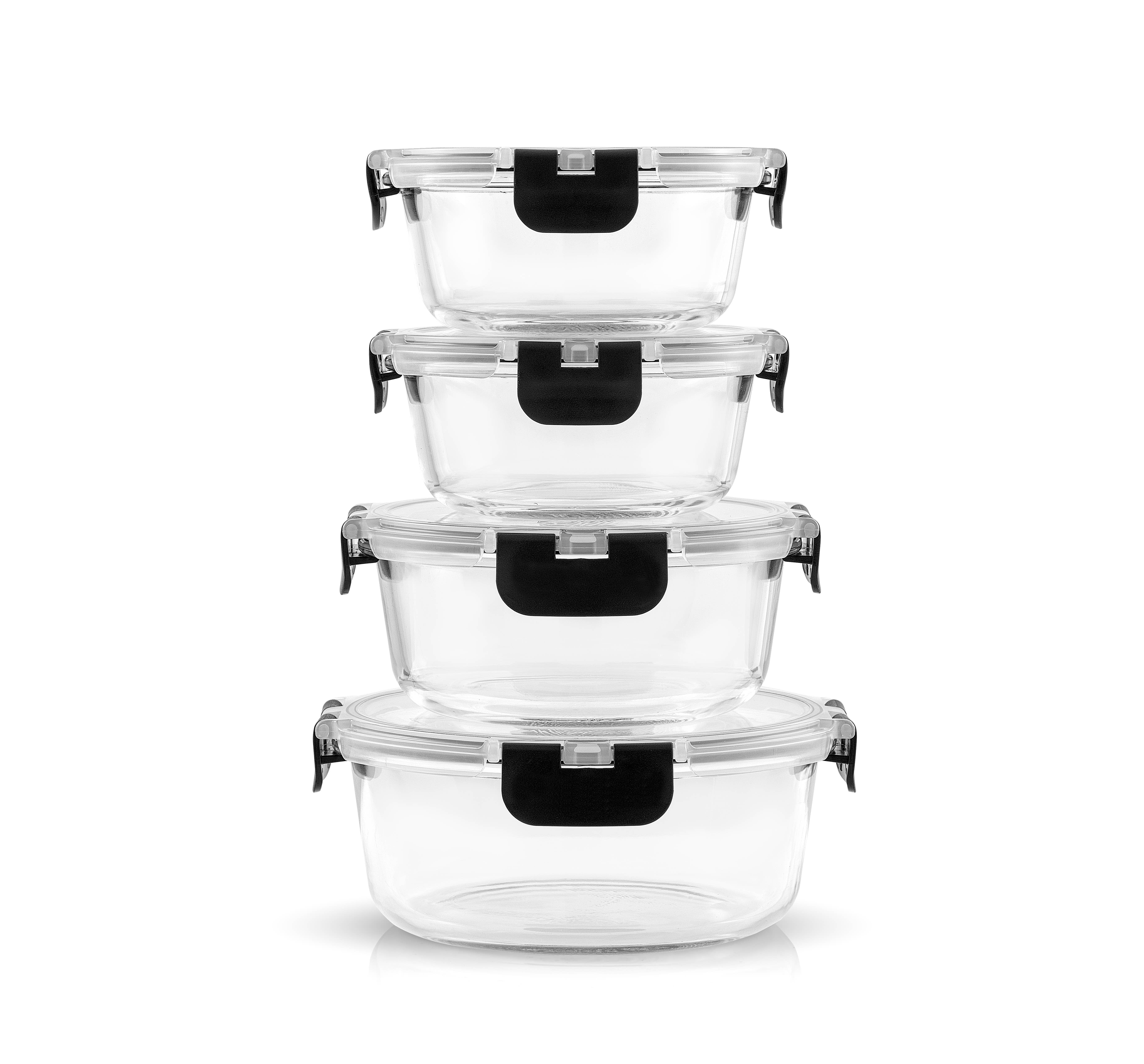 JoyJolt - Wholesale Food Storage Container - 12 Piece Glass Kitchen Storage Containers with Lids - Black7