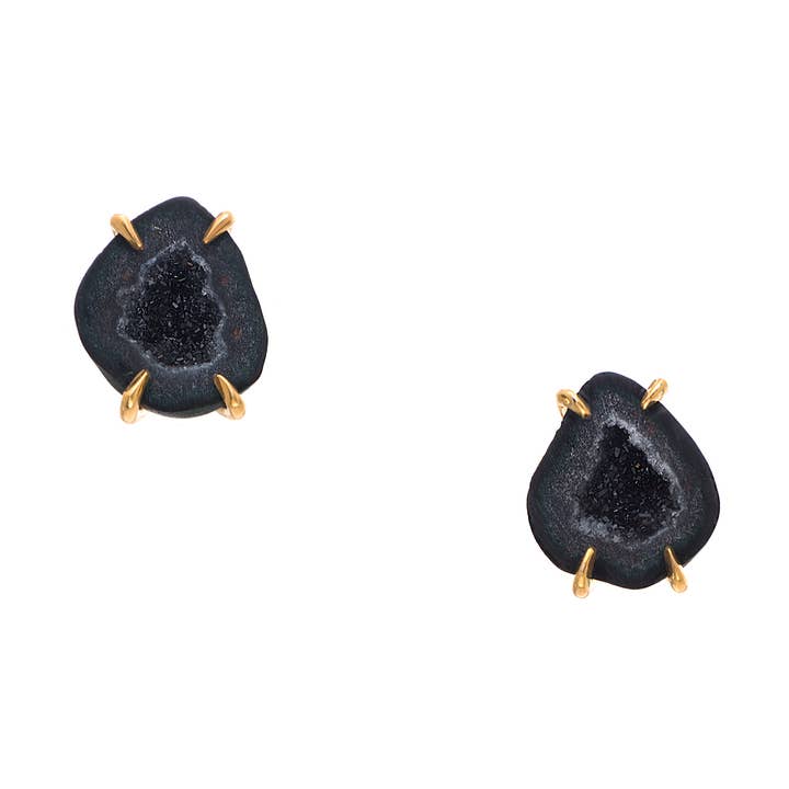 Orecchini a perno Drusy Geode per la vendita all'ingrosso da parte di Heather Hawkins