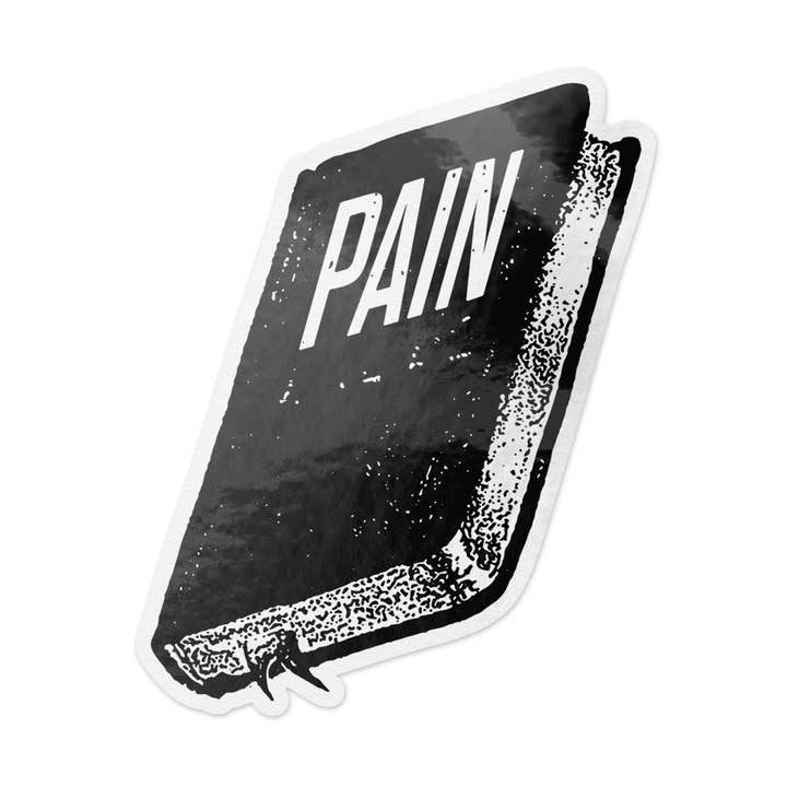 Livre de la douleur - Autocollant pour la vente par Secret Flair Club
