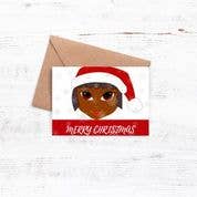 Culture Greetings - Venta al por mayor Tarjetas de Navidad - Negro Mujer Santa0