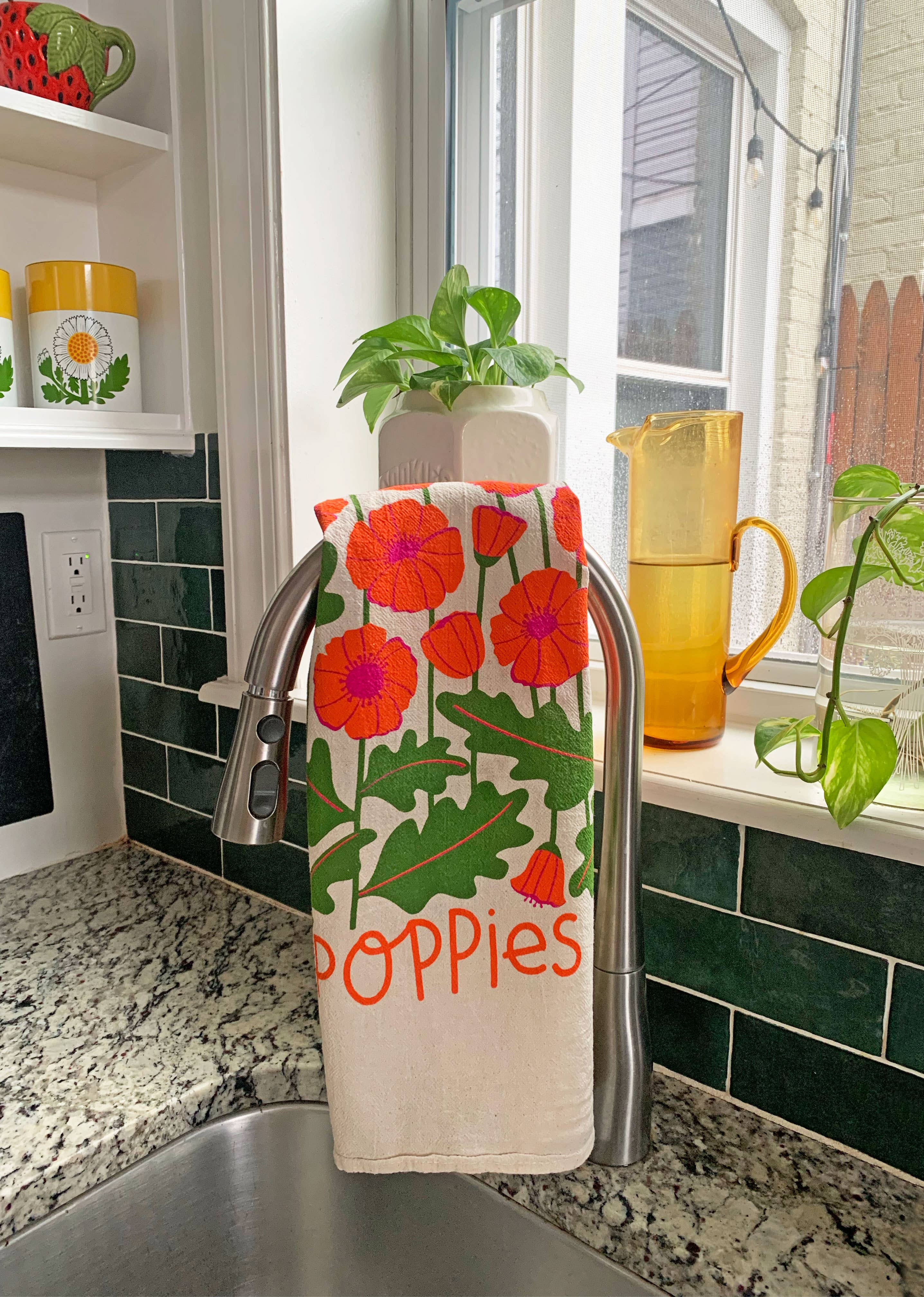 The Neighborgoods - Venta al por mayor Paños de cocina - FIELD DAY (Hongos, Amapolas) - Juego de 2 paños de cocina5