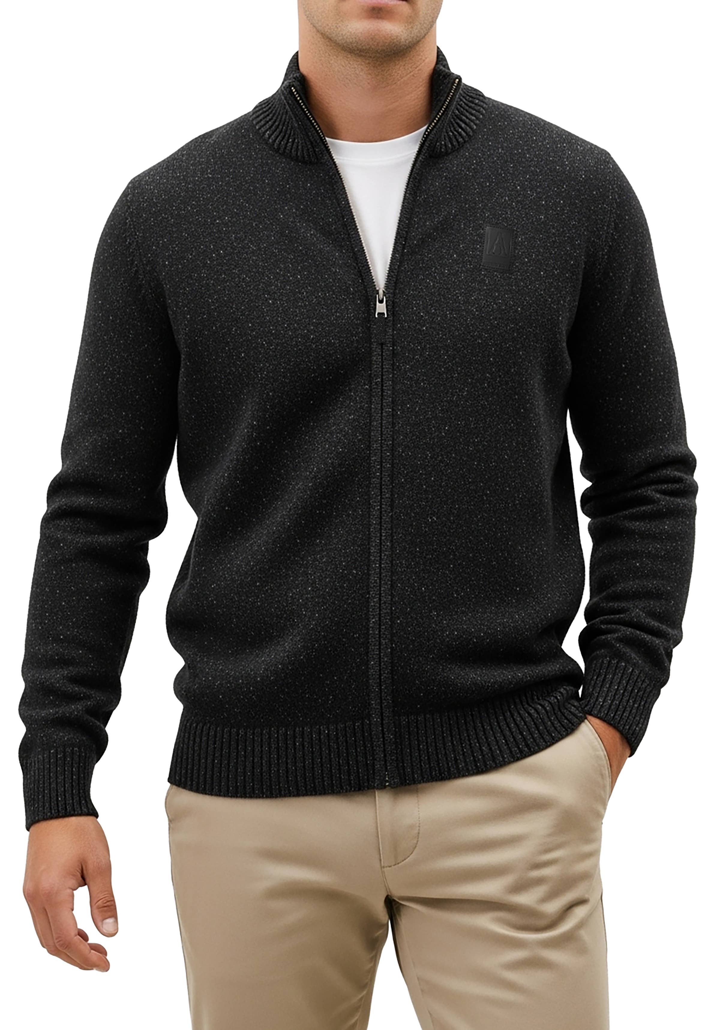 I-Wear Brands - Vendita all'ingrosso Maglione tricot - Uomo - Cardigan da uomo in maglia 100% cotone con cerniera completa7