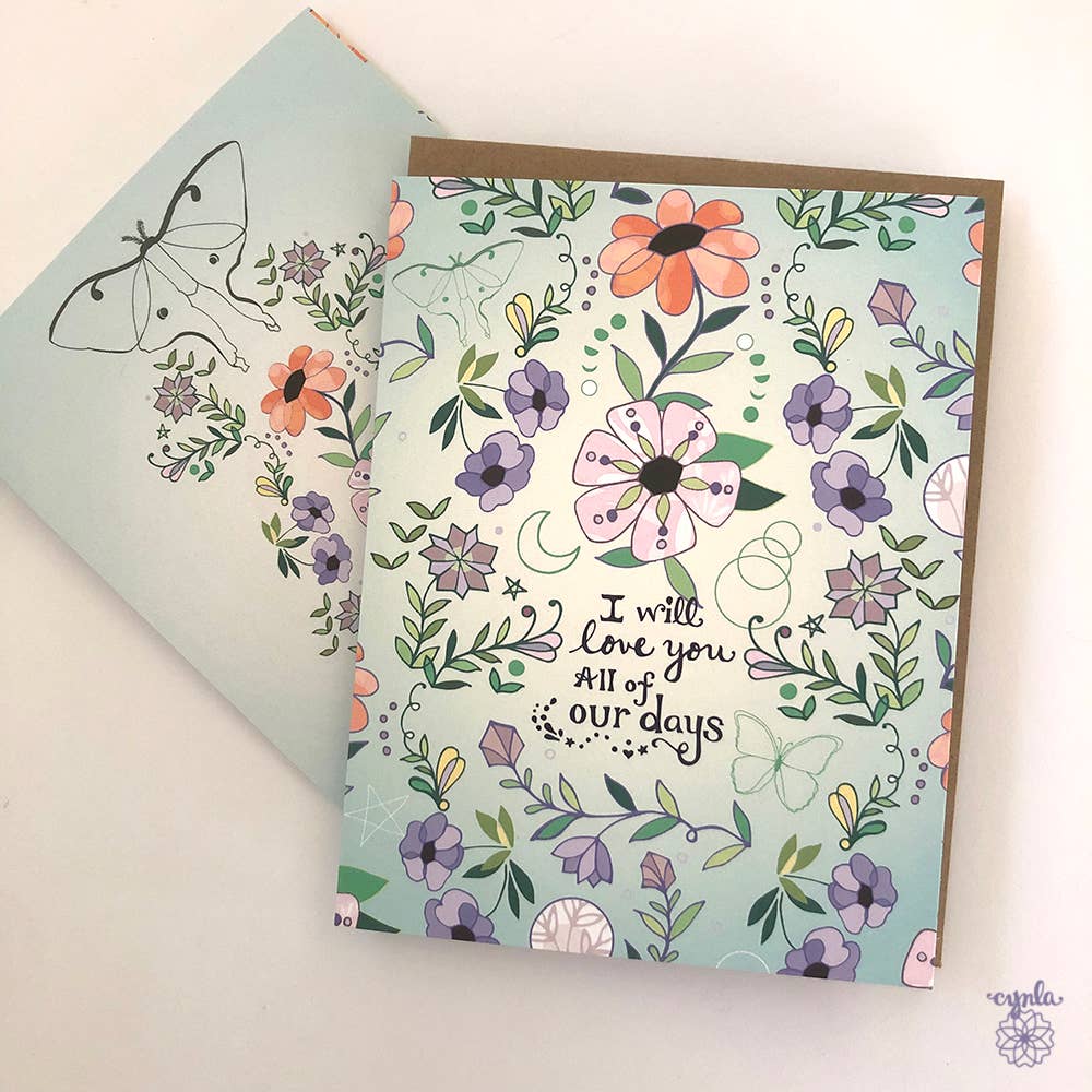 Cynla - Vente Cartes de Saint-Valentin - Carte de vœux Our Days Love - Carte de Saint-Valentin6