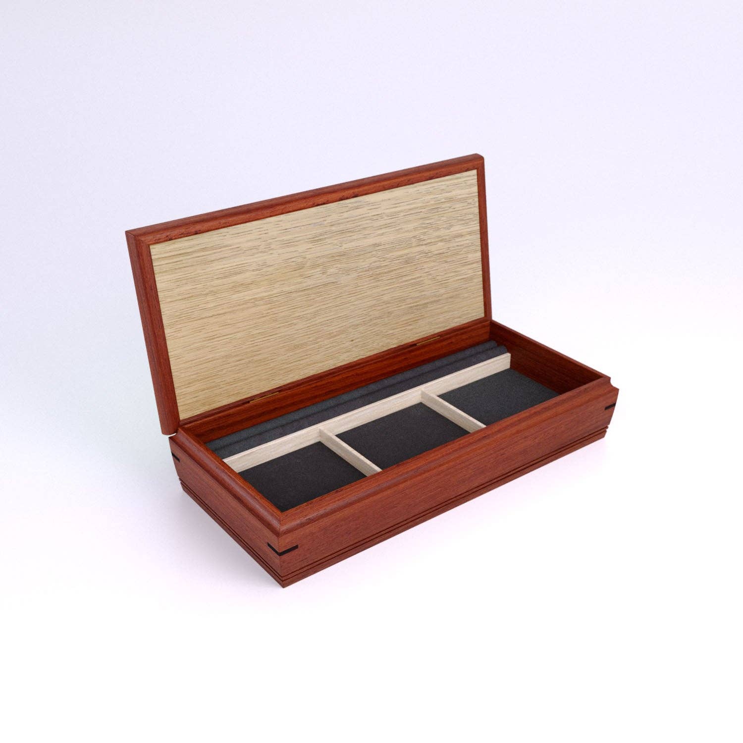 Mikutowski Woodworking - Vente Boîte/rangement à bijoux - Boîte à bijoux Sentinel - Valet de nuit en bois1