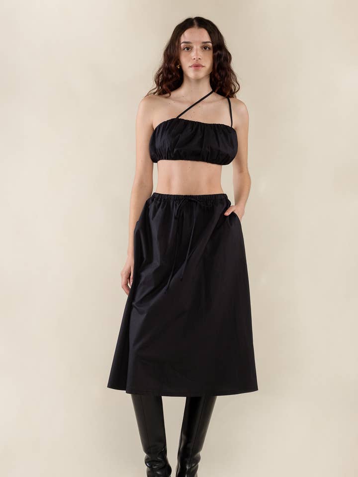 Gonna in popeline Odette - Taglie forti per la vendita all'ingrosso da parte di NLT