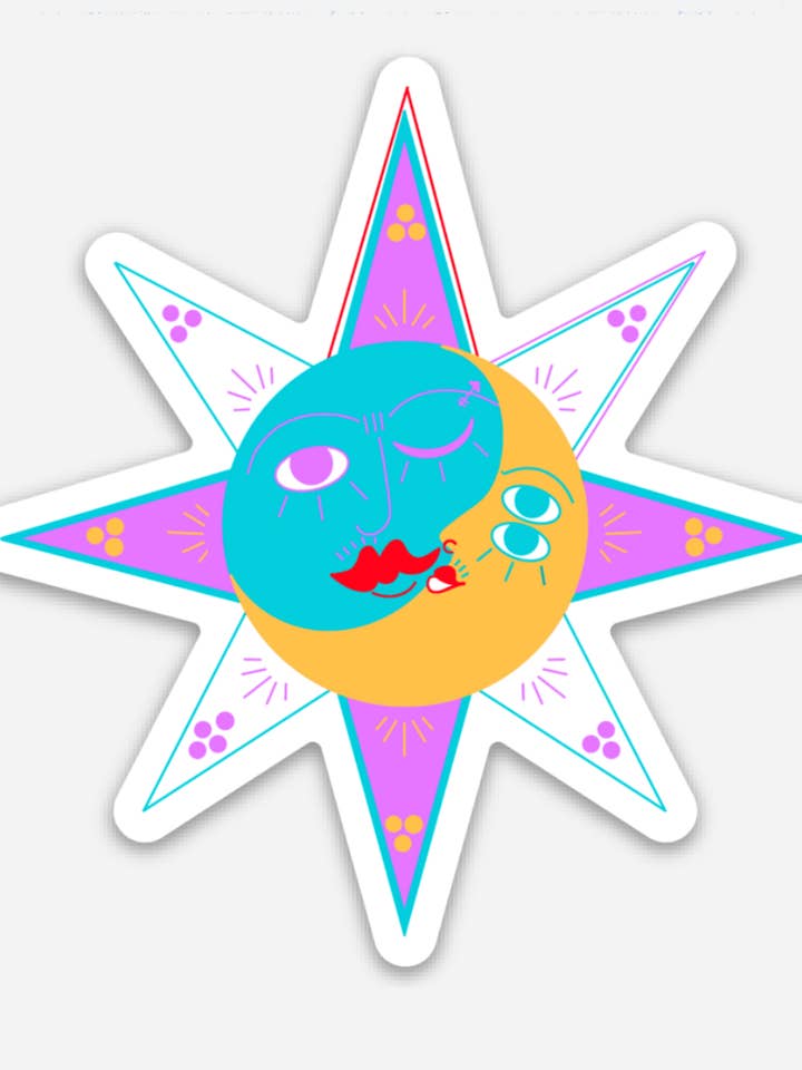 Lunar Tides Sticker for wholesale by Liminal Moon Art Club